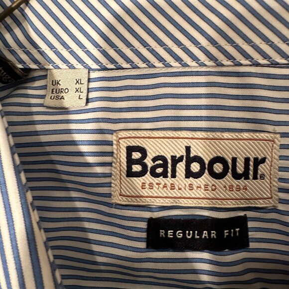 Men's Barbour Long Sleeve Button Down Shirt Size L - NWT - Picture 3 of 4